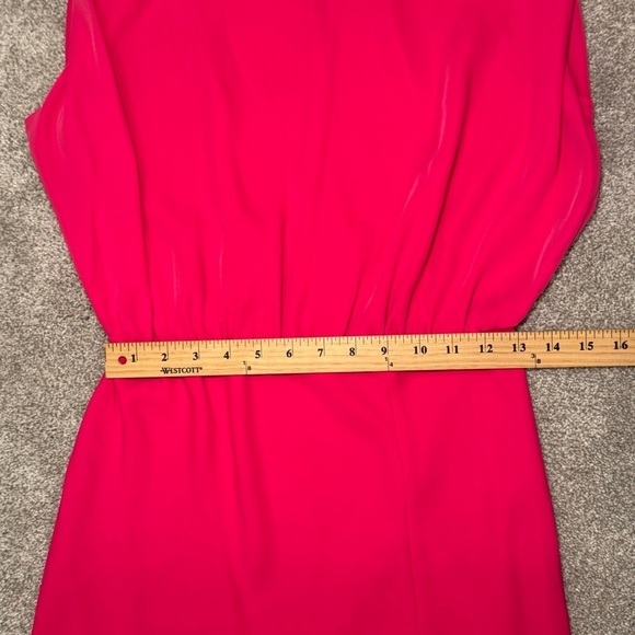 Evereve Amanda Uprichard Kent Midi Dress in Hot Pink Size Small NWT - Picture 9 of 10